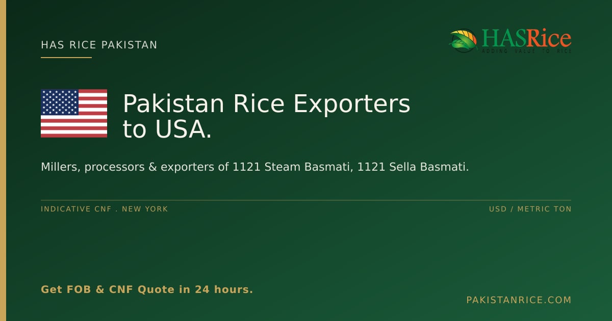 Pakistan Basmati Rice in the USA | Pakistan Rice
