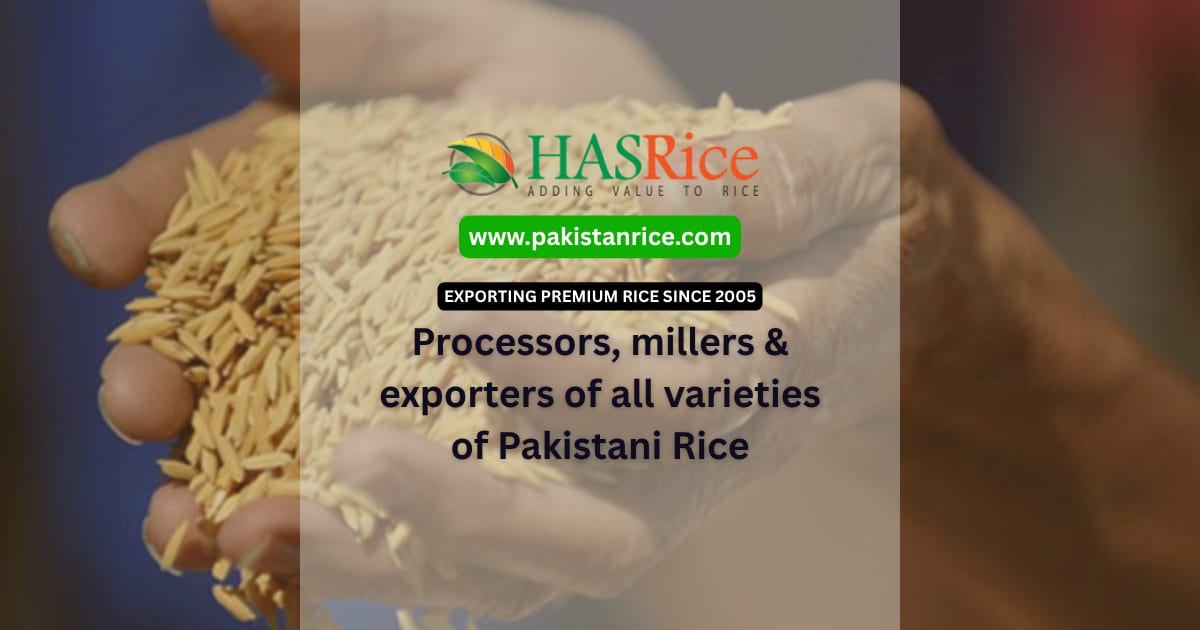 Pakistan Rice Suppliers | Direct from Mill | HAS Rice