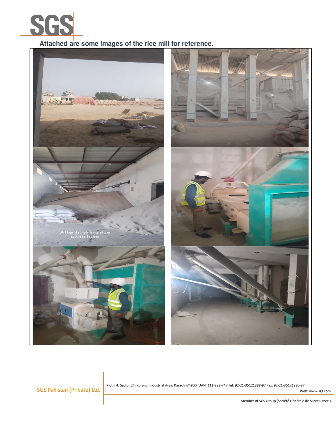 Badin rice mill floor and processing machinery