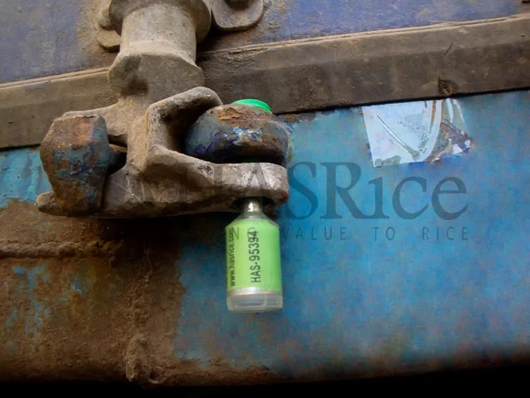 Loading 1121 Sella Basmati into 20ft container