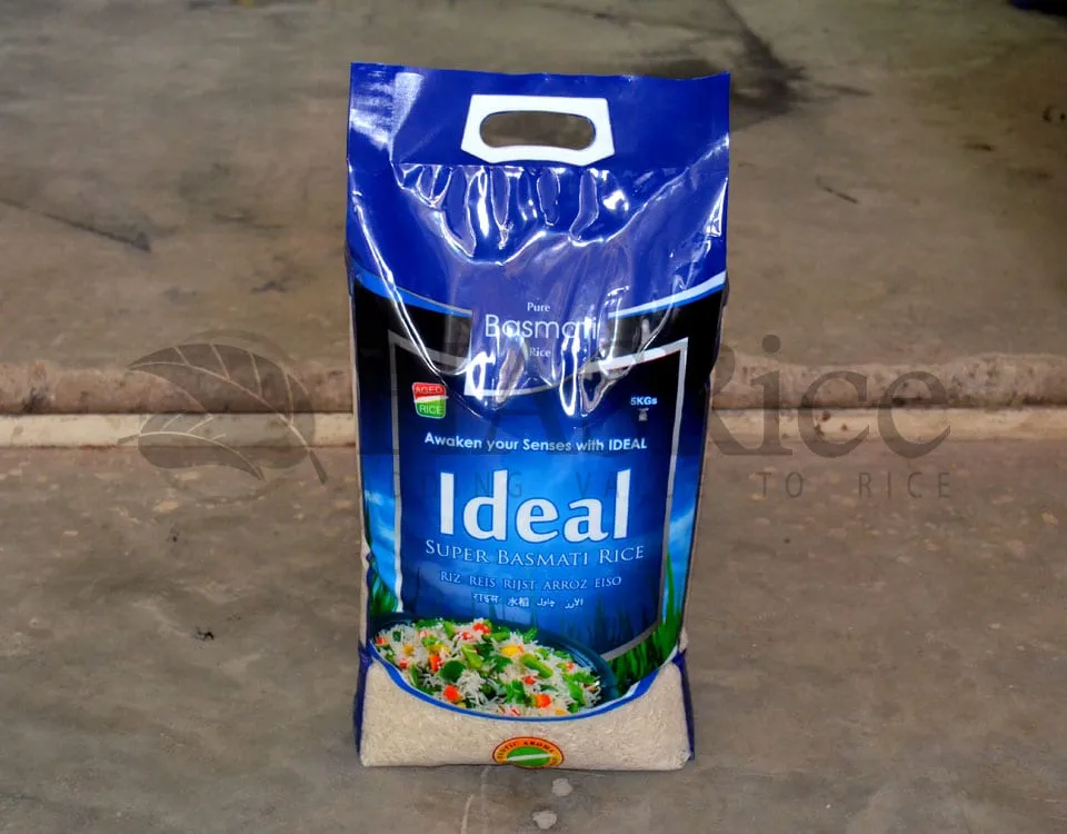 Rice bags loaded in 20ft container