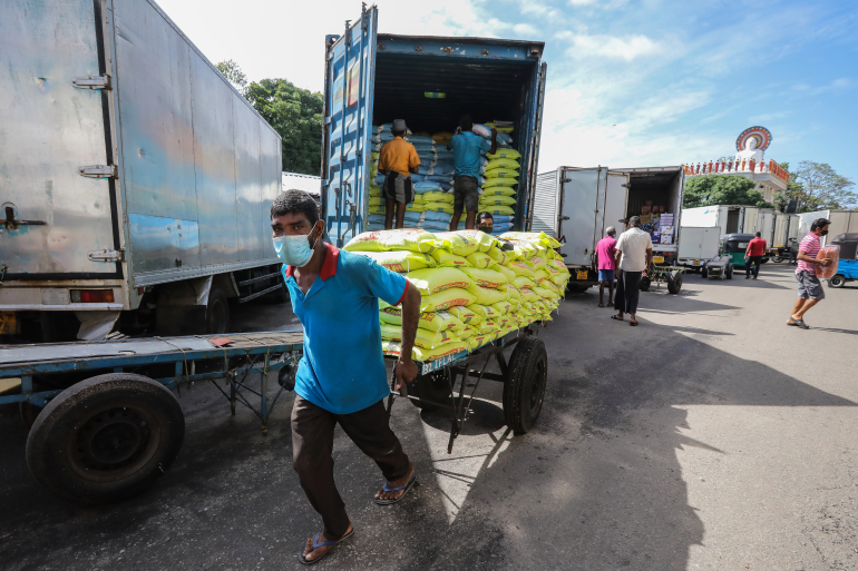 Featured image for "President Gotabaya Rajapaksa introduces emergency regulations to control prices of essential food items as private banks run out of foreign exchange to finance imports."