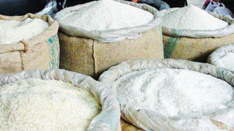 Featured image for "The Jawahar agar police raided a house at Bhatnagar and seized huge quantity of rice meant to be distributed under the Public Distribution Scheme (PDS) on Monday morning.Acting on a"